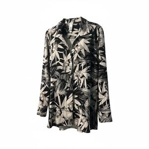 MarlaWynne Wynne Layers Popover Shirt Tunic XL Tropical Print